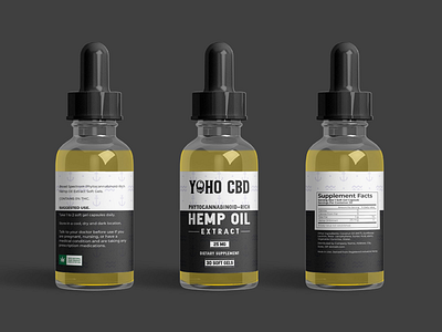 "HEMP OIL Extract" Label design