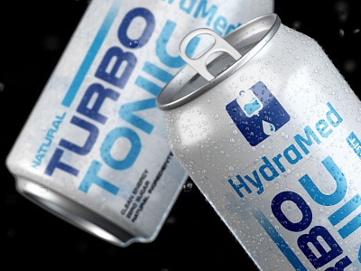 Energy Drink design for "HydraMed" beer can beer label beer label design beer packaging branding can label drink drink packaging energy drink labeldesign packaging design portograph