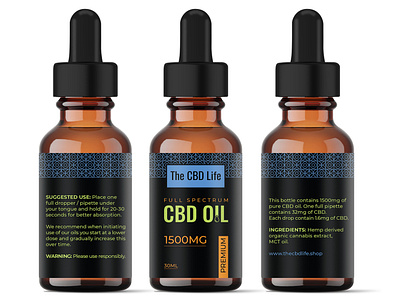 CBD Oil Label design amber bottle label branding clean hemp oil label and box design label design labelling package design packagedesign packaging design