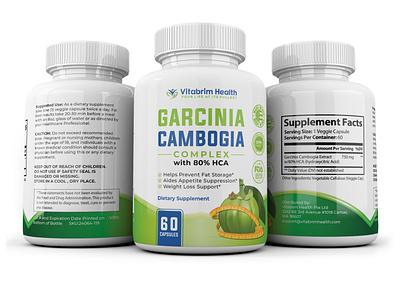 Garcinia Cambogia Label Design for "Virabrim Health"