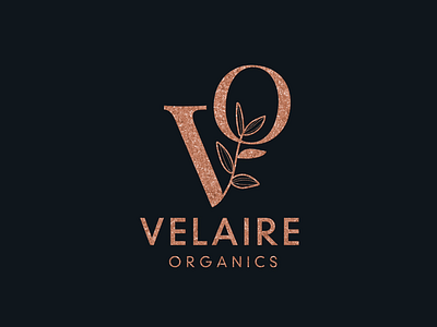 "VELAIRE ORGANICS" Logo Design. branding branding design label design logo logo design packaging design portograph
