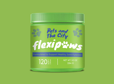 Flexipaws branding label label and box design label design label mockup label packaging labeldesign package design packaging design supplement label design