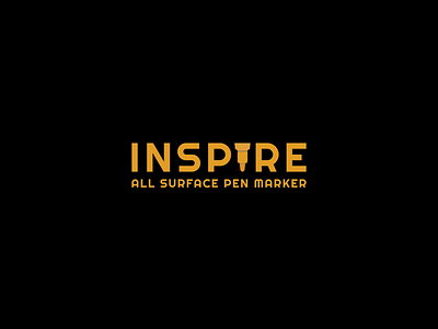 "INSPIRE" logo for Acrylic Pen Company. acrylic pen logo branding branding concept branding design inspire logo logo design logo designer logodesign logos logotype pen logo portograph