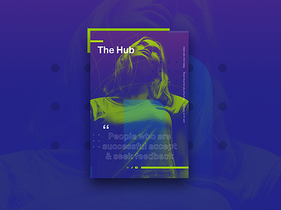 The Hub redesign branding collage design interactive redesign typography web web design gradient learning ui