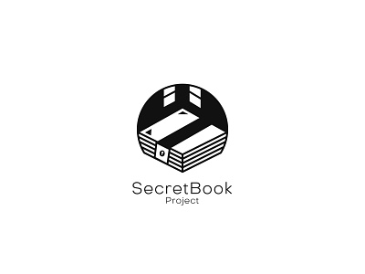 Secret Book book book logo branding design flat logo graphic minimalism minimalist logo sample logo simple logo window window logo