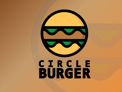 Circle Burger burger circle circle logo cirlce logo flat flat design flat logo graphic hamburger hamburger logo logo hamburger