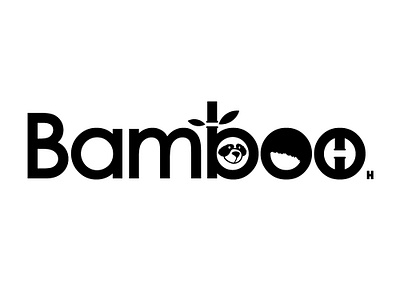 Panda Logo - Bamboo circle circle logo daily logo challenge design flat flat design flat logo graphic letter logo logo