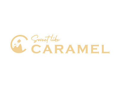 Single Letter Logo - Caramel caramel circle circle logo daily logo challenge design flat flat design flat logo graphic letter logo logo sweet