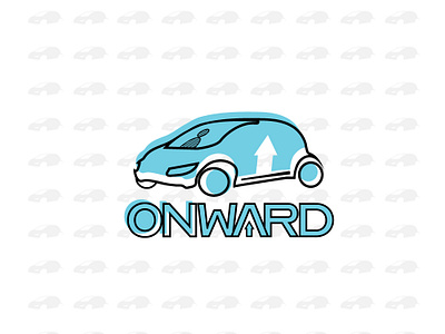 Driverless Car Logo - OnWard circle circle logo daily logo challenge design flat flat design flat logo graphic illustration letter logo logo ui vector