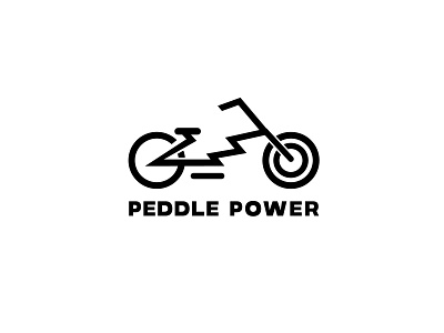 Bicyle - Peddle Power bicycle bicycle logo bicycle shop bike bike logo brand circle circle logo daily logo challenge design flat flat design flat logo graphic letter logo logo power logo solid logo speed logo vector