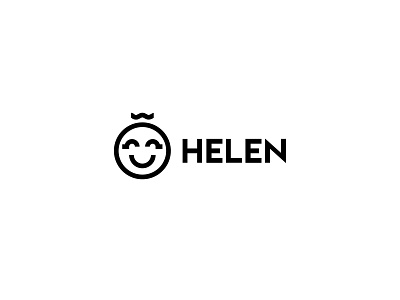 Helen (Baby Apparel Brand) baby brand circle circle logo daily logo challenge design flat flat design flat logo graphic illustration letter logo logo vector