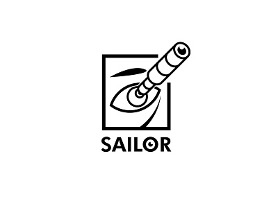 The Sailor branding circle logo daily logo challenge design flat flat design flat logo graphic illustration letter logo logo sailor vector