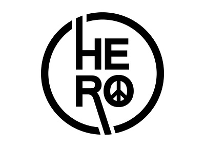 Hero Logo brand branding circle circle logo design flat flat design flat logo graphic illustration letter logo logo vector