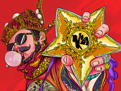 Happy Chinese new year! 新年快乐！！！ art boy chinese color design illustration illustrations newyear style ui ux 新年 财神