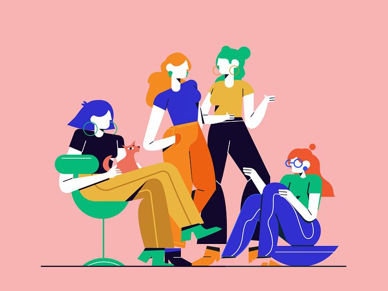 girls by Dragon-one for UIGREAT Studio on Dribbble