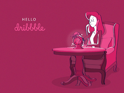 Hello dribbble! This psychic said 😄