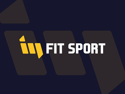 IM Fit Sport blank fit fitness im isotype logo monogram navi sport white yellow