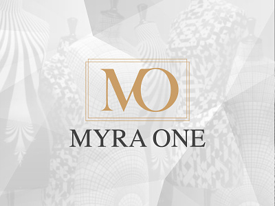 Myra One brand gold logo marca mo monogram myra one