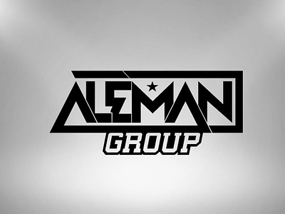 Alemán Group aleman group black logo music star