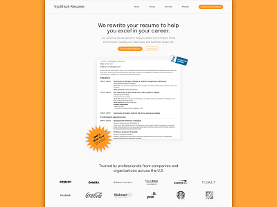 TopStack Resume - Homepage Exploration v4