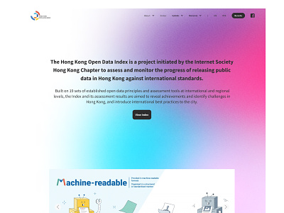 Open Data Index - Landing Page 3 branding design illustration logo ui ui design ux web web design website