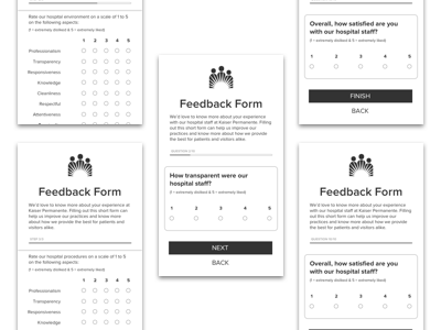 Mobile App Feedback Form Design - Wireframes app feedback form form design mobile mobile app mobile design ui ui design ux ux design wireframe