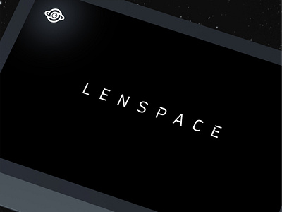 Lenspace design flat icon lens lenspace logo logodesign logomark logotype mark minimal space