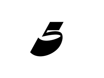 Number 5 alphabet logo design icon logo logomark mark monogram number5