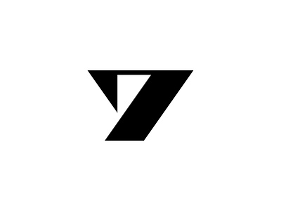 Number 7 alphabet logo design icon logo logodesign logomark mark minimal monogram monogram logo