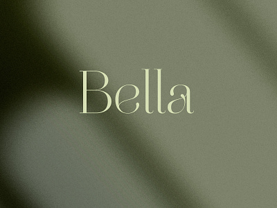 Bella beauty bella brand design branding ligatures logo logo design logomark typography