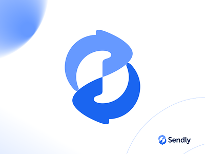 Sendly Logo brand branding icon letter s logo logodesign logomark mark send sendly ui