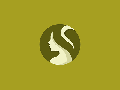Nature Lady abstract character cosmentics design feminine illustration lady logo nature symbol vector women