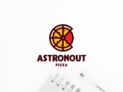 Astronout Pizza astronaut astronomy baverage character design fast food food food and drink icon illustration logo pizza symbol vector