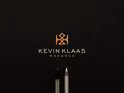 Kevin Klass Monarch abstract branding design icon lettering lettermark logo luxury minimalist monochrome monogram simple symbol