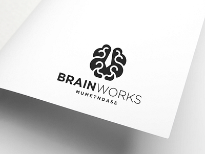 Brain Works abstract brain brand identity branding character design icon lettering logo monogram symbol vector works