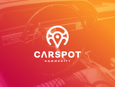 Carspot Community application apps branding car community design icon logo spot symbol ui ux vector