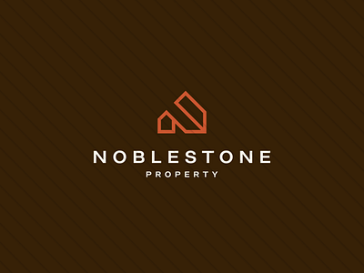 Noblestone Property abstract design home icon illustration lettering logo monogram property real estate symbol vector