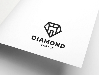 Diamond Castle abstract app castle castle logo character design diamond diamonds icon illustration logo logodesign symbol vector