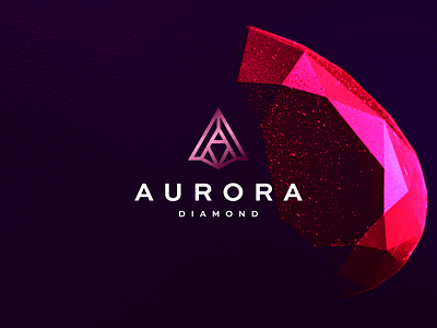 Aurora Diamond a branding character design diamond diamond logo icon letter lettermark logo minimal monogram symbol