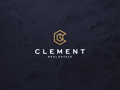 Clement Real Estate architecture branding design lettering lettermark logo logotype monogram real estate realestatelogo symbol vector