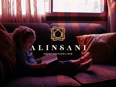 Alinsani alogo app design branding character design home icon lettermark logo monogram ornament school symbol