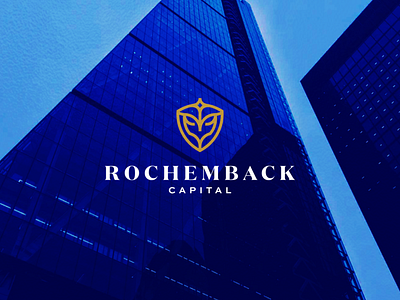 Rochemback Capital abstract branding design icon lettering logo monogram real estate logo realestate symbol vector