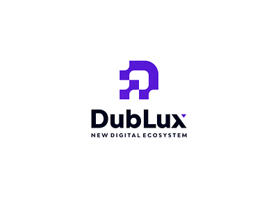 DubLux - New Digital Ecosystem application design digital dmonogram icon lettermark logo minimal monogram monogram logo symbol ui ux web