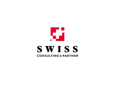Swiss Consulting & Partner abstract branding consulting design icon illustration investment logo managemnt swiss symbol vector