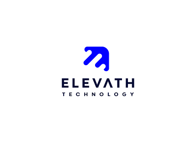 Elevath Technology abstract app design application branding design icon lettermark logo symbol tech techno vector