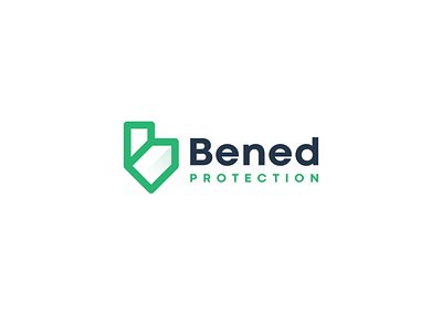 Bened Protection abstract application applications apps branding design illustration logo logo design logotype shield shield logo symbol vector web