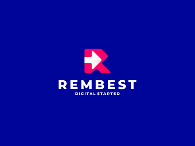 Rembest - Digital Started application branding design digital icon lettering lettermark logo monogram symbol vector web