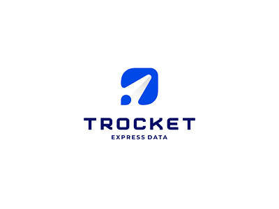 Trocket - Express Data app applications branding character data design icon logo rocket symbol ux vector