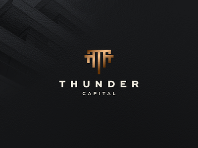 Thunder Capital abstract capital capitals design icon lettermark logo managment monogram realestate symbol t vector