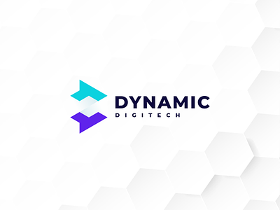 Dynamic Digitech branding design digital digitech icon illustration logo symbol tech technology ui ux vector